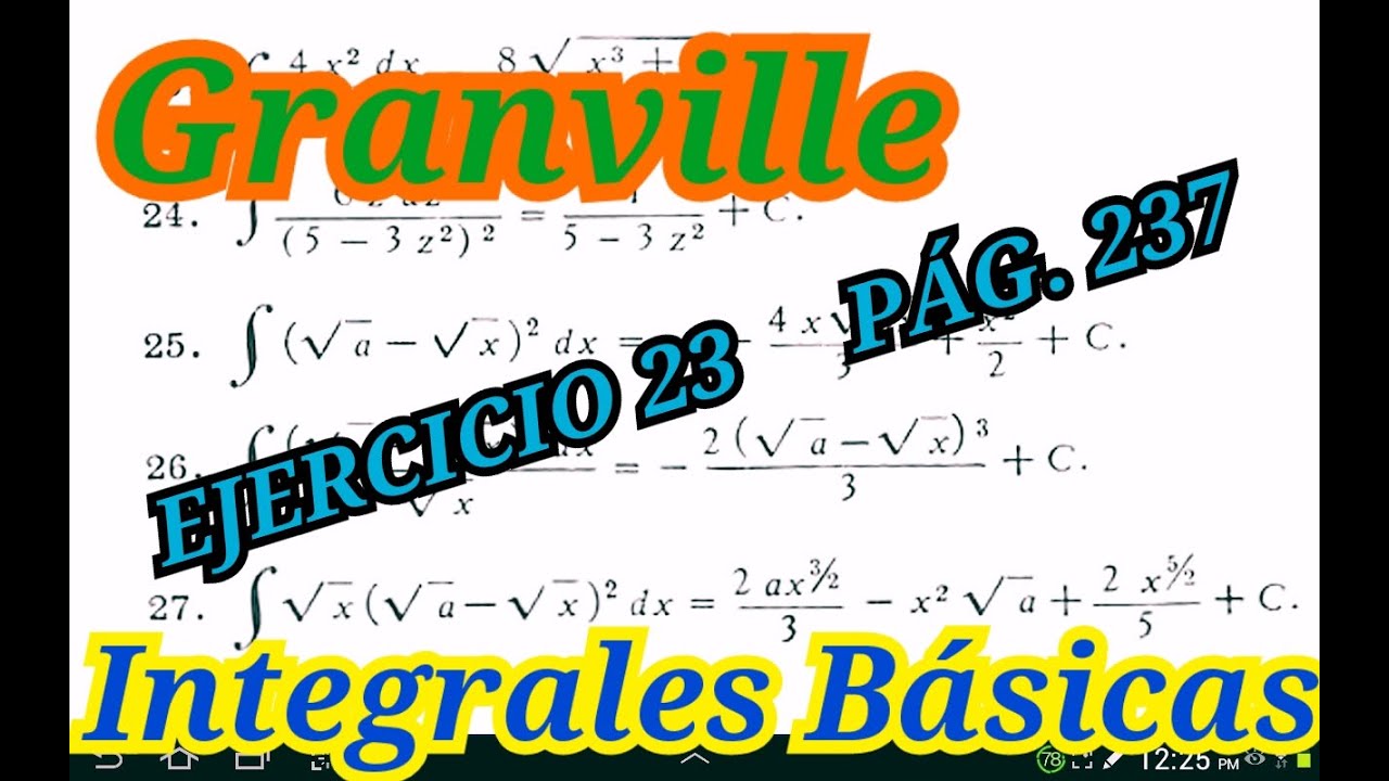 calculo diferencial e integral granville pdf